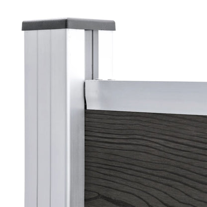 Schuttingpaneel 95x186 cm HKC grijs Grijs
