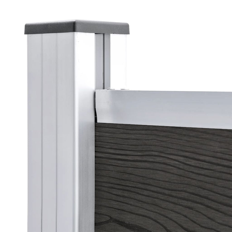 Schuttingpaneel 95x186 cm HKC grijs Grijs