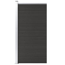 Schuttingpaneel 95x186 cm HKC zwart Zwart