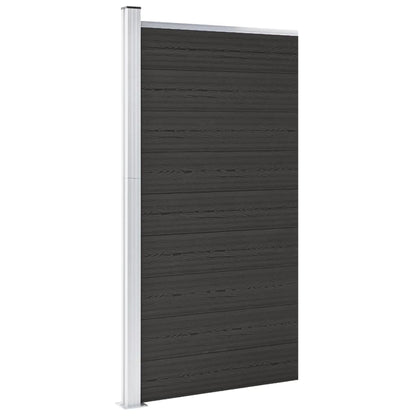 Schuttingpaneel 95x186 cm HKC zwart Zwart