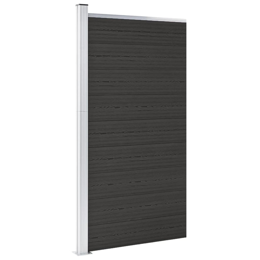 Schuttingpaneel 95x186 cm HKC zwart Zwart