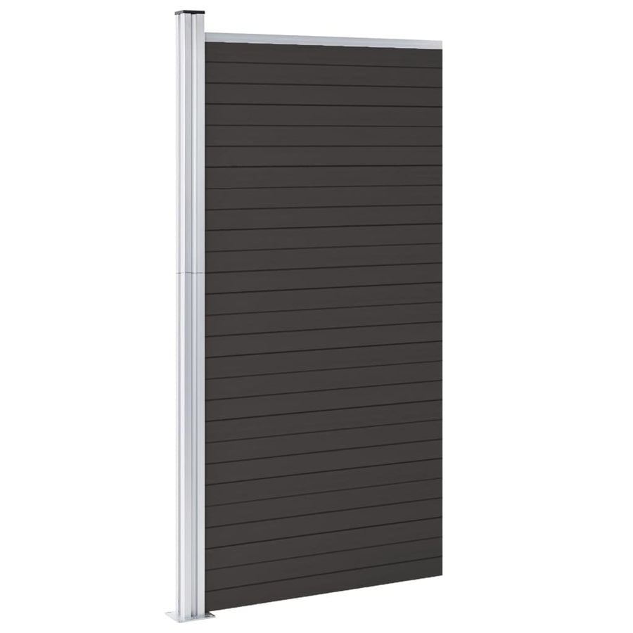 Schuttingpaneel 95x186 cm HKC zwart Zwart