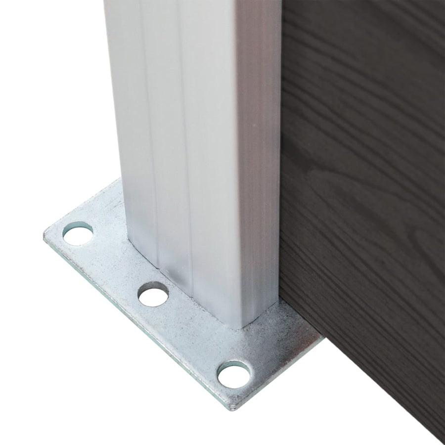 Schuttingpaneel 95x186 cm HKC zwart Zwart