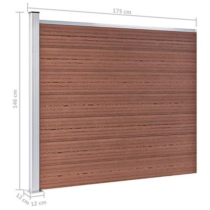 Schuttingpaneel 175x146 cm HKC bruin 175 x 146 cm Bruin