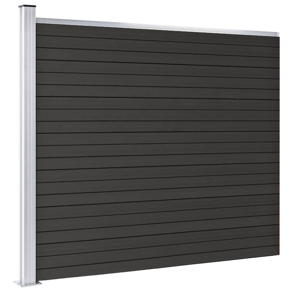 Schuttingpaneel 175x146 cm HKC grijs 175 x 146 cm Grijs