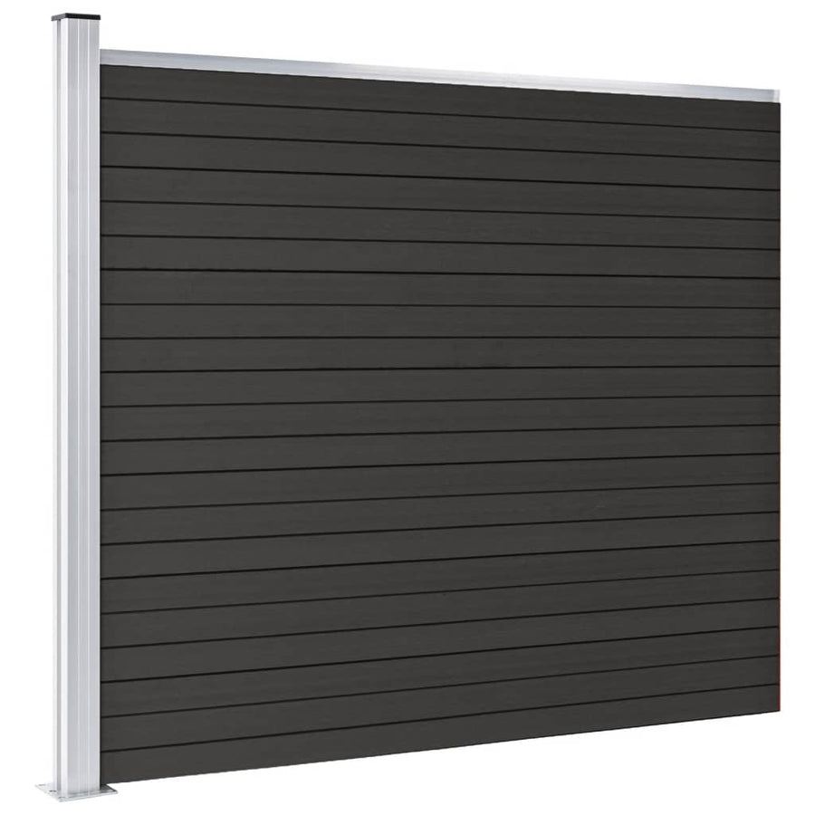 Schuttingpaneel 175x146 cm HKC grijs 175 x 146 cm Grijs