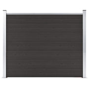 Garden fence panel 180x146 cm HKC black