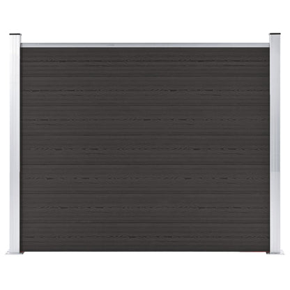 Schuttingpaneel 180x146 cm HKC zwart 180 x 146 cm Zwart