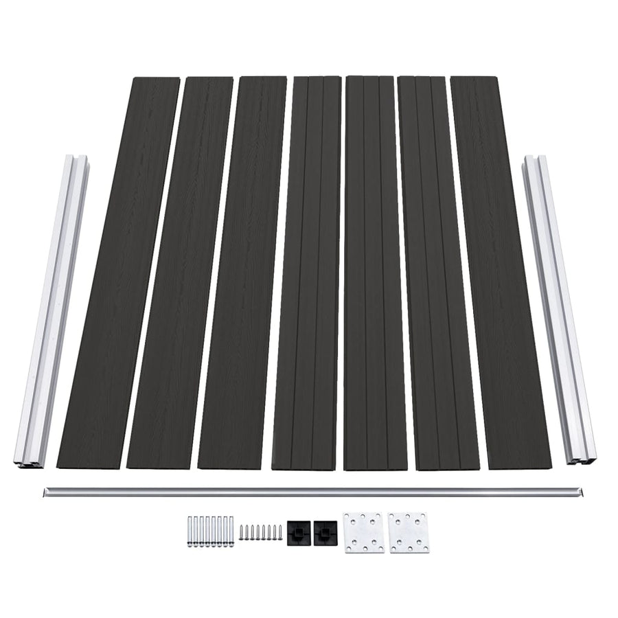 Schuttingpaneel 180x146 cm HKC zwart 180 x 146 cm Zwart