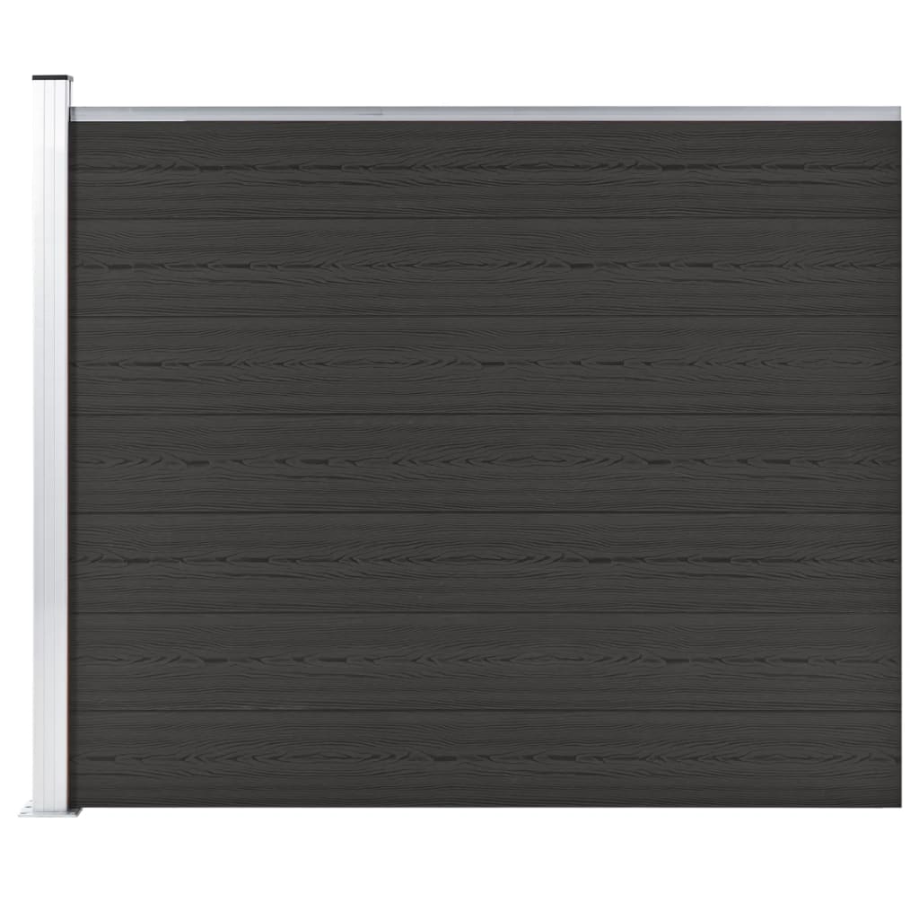 Schuttingpaneel Hkc 175 x 146 cm Zwart