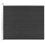 Schuttingpaneel 175x146 cm zwart