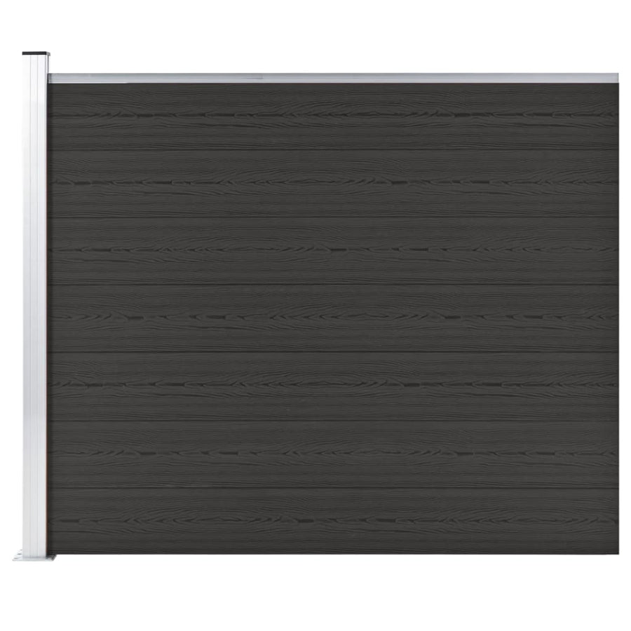 Schuttingpaneel Hkc 175 x 146 cm Zwart