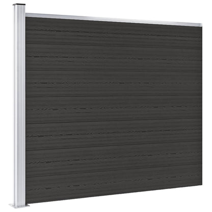 Schuttingpaneel Hkc 175 x 146 cm Zwart