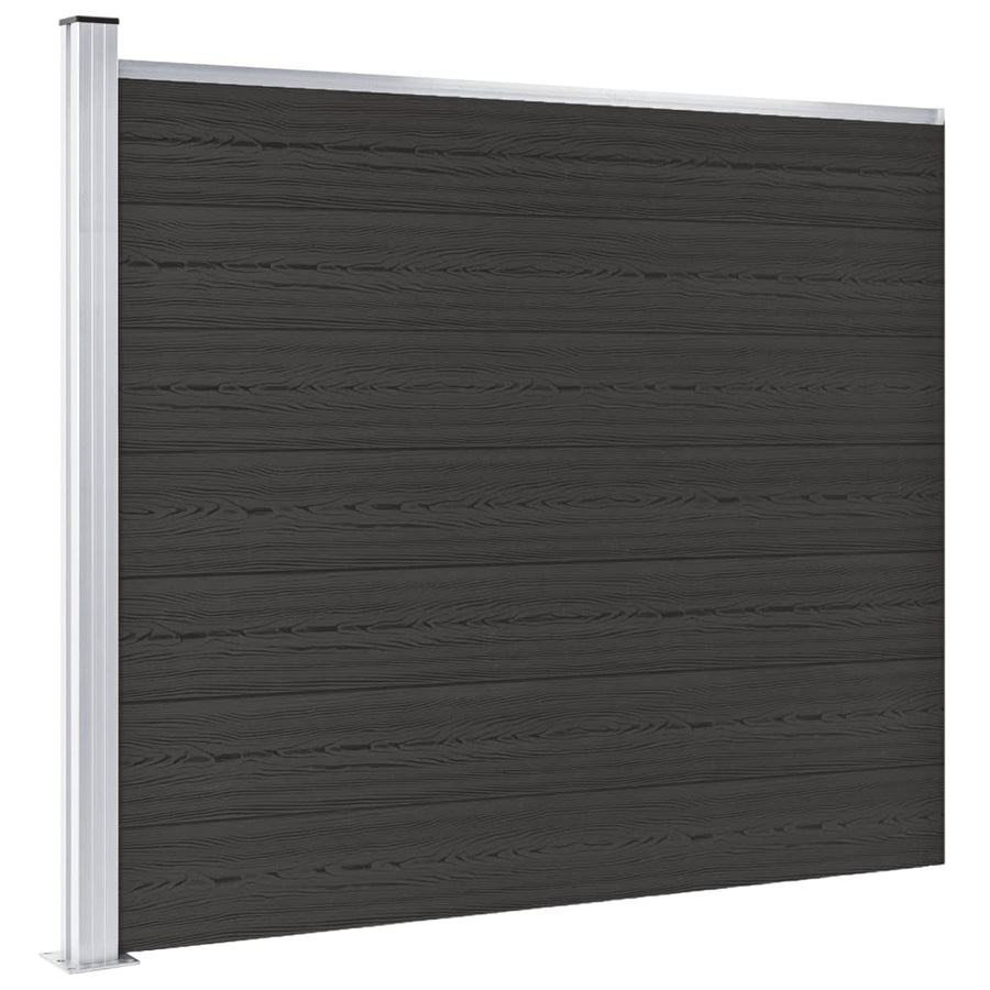 Schuttingpaneel Hkc 175 x 146 cm Zwart