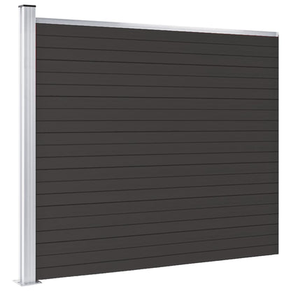 Schuttingpaneel Hkc 175 x 146 cm Zwart