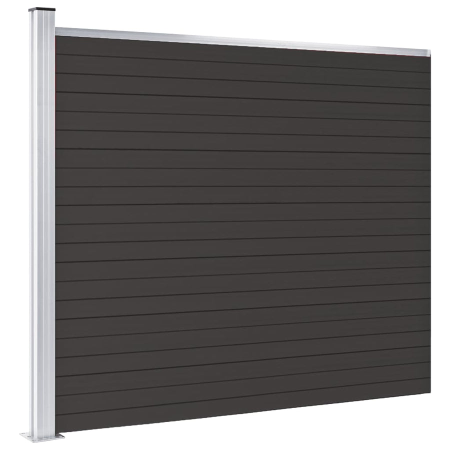 Schuttingpaneel Hkc 175 x 146 cm Zwart