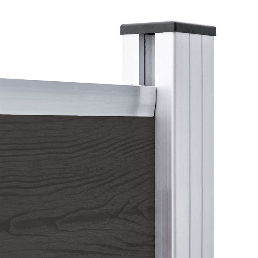 Schuttingpaneel Hkc 175 x 146 cm Zwart
