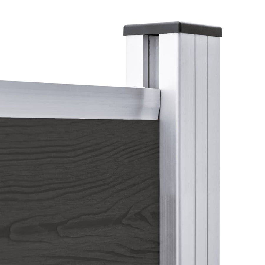 Schuttingpaneel Hkc 175 x 146 cm Zwart