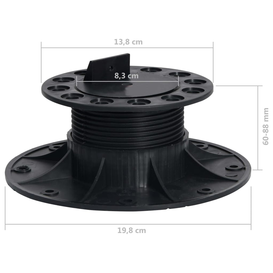 Terrasdragers verstelbaar 10 st 60-88 mm 88 mm