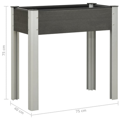 Plantenbak Verhoogd Hkc Grijs 75 x 40 x 75 cm
