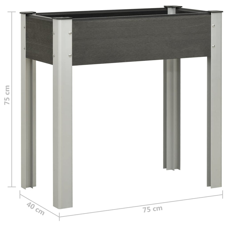 Plantenbak Verhoogd Hkc Grijs 75 x 40 x 75 cm