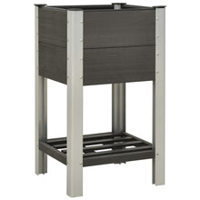 Plantenbak Verhoogd Met Schap Hkc Grijs 50 x 50 x 90 cm