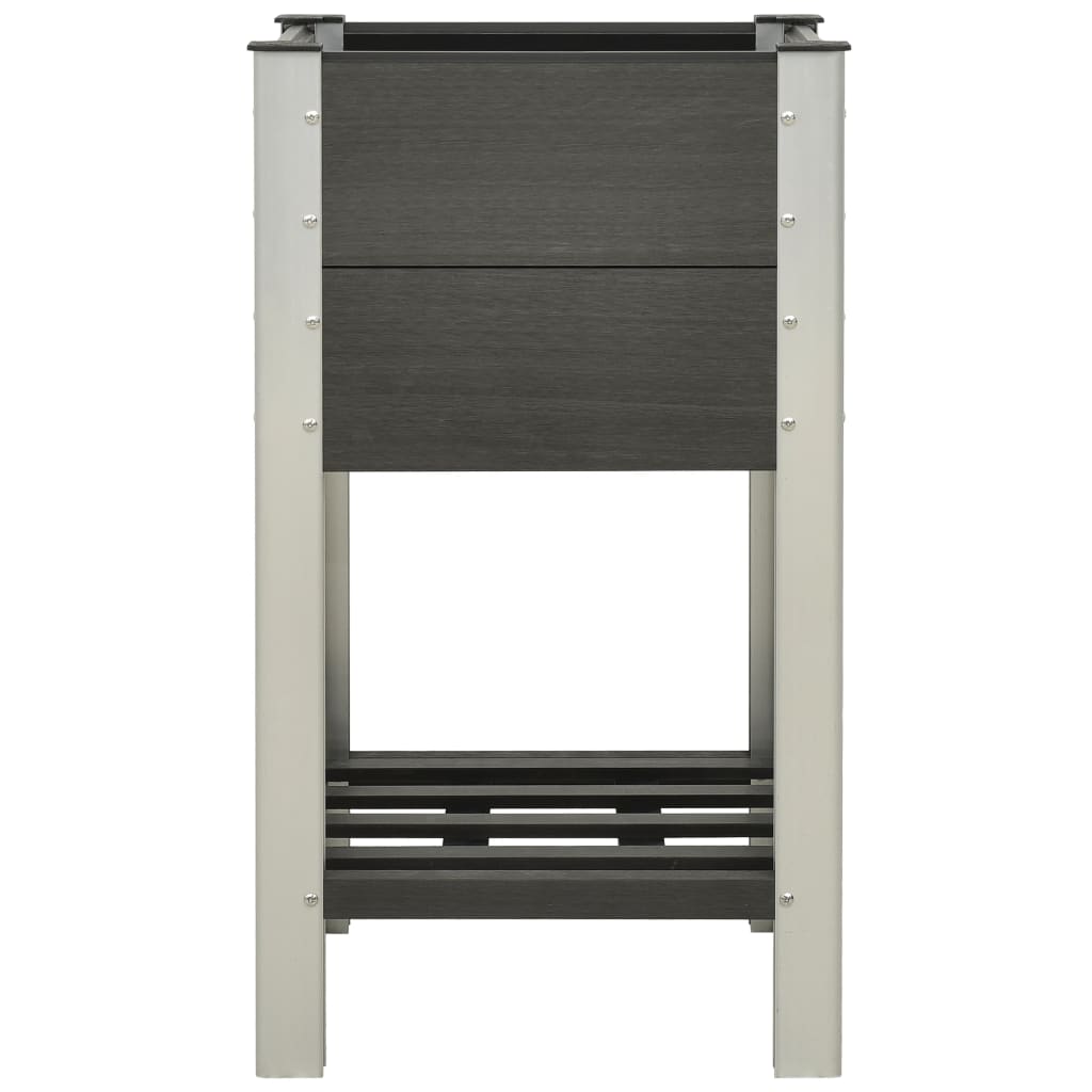 Plantenbak Verhoogd Met Schap Hkc Grijs 50 x 50 x 90 cm