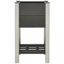 Plantenbak Verhoogd Met Schap Hkc Grijs 50 x 50 x 90 cm