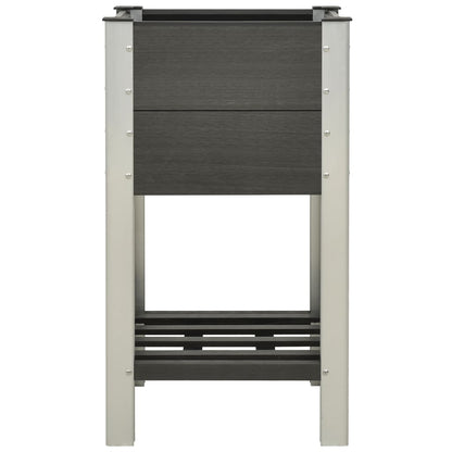 Plantenbak Verhoogd Met Schap Hkc Grijs 50 x 50 x 90 cm