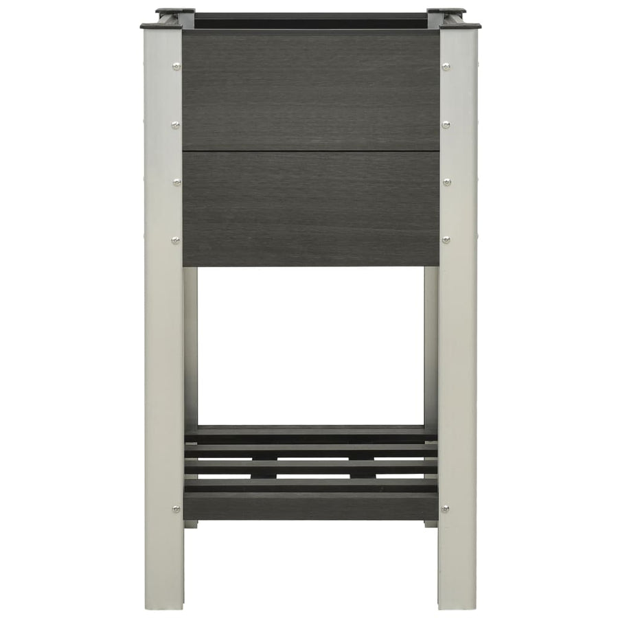 Plantenbak Verhoogd Met Schap Hkc Grijs 50 x 50 x 90 cm