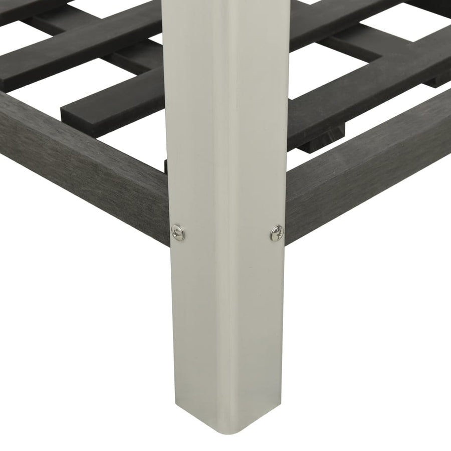 Plantenbak Verhoogd Met Schap Hkc Grijs 50 x 50 x 90 cm