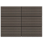 Terrastegels 6 St 60X30 Cm ,08 M² Hkc Donkerbruin