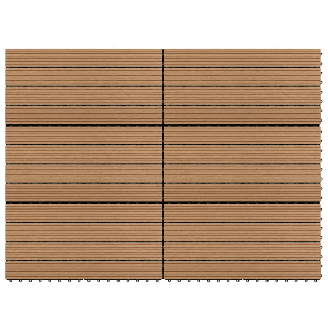 Terrastegels 6 St 60X30 Cm ,08 M² Hkc Bruin