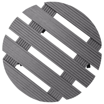 Plantentrolleys Ø30X7,5 Cm Hkc 2 Grijs Rond