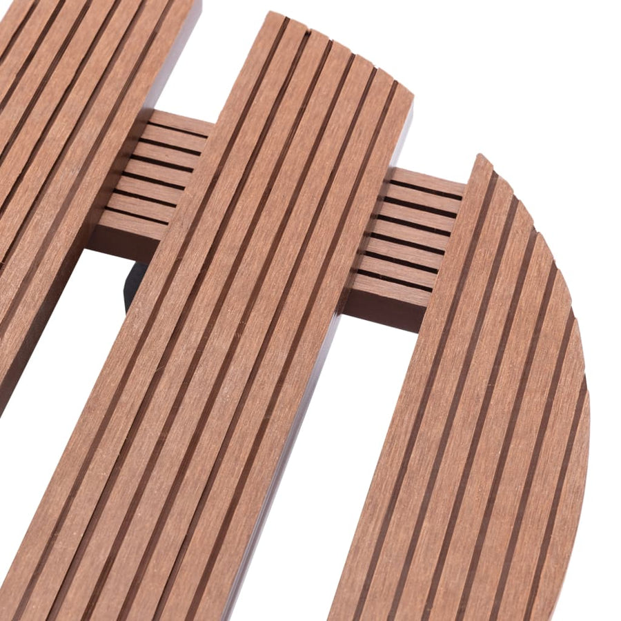 Plantentrolleys Ø30X7,5 Cm Hkc 2 Bruin Rond
