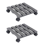 Plantentrolley 30x30x7,5 cm HKC grijs 2 stuks