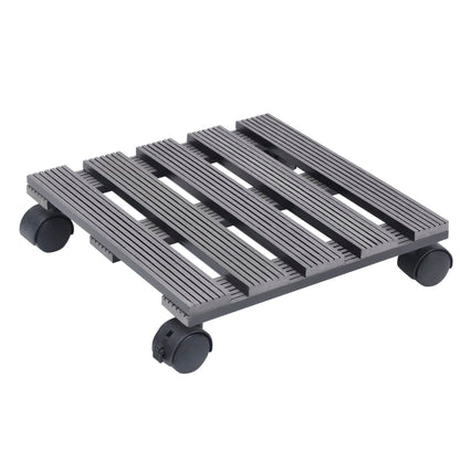 Plantentrolleys 30X30X7,5 Cm Hkc 2 Grijs Vierkant
