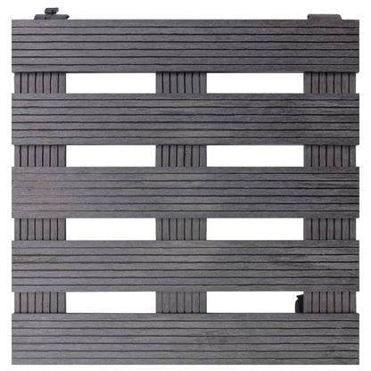 Plantentrolleys 30X30X7,5 Cm Hkc 2 Grijs Vierkant