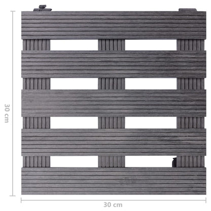 Plantentrolleys 30X30X7,5 Cm Hkc 2 Grijs Vierkant