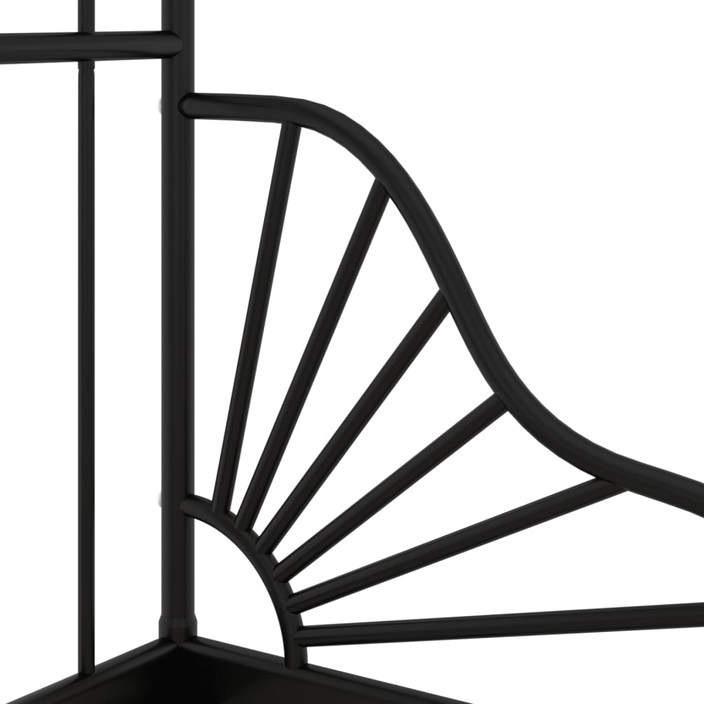 Bedframe Verlengbaar Metaal 80X130/200 Cm Zwart