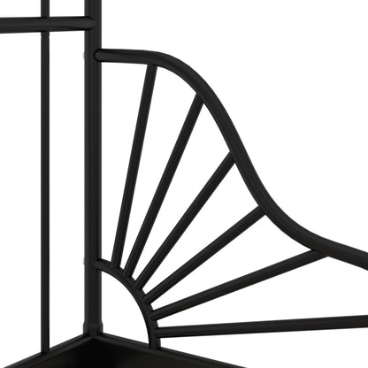 Bedframe Verlengbaar Metaal 80X130/200 Cm Zwart