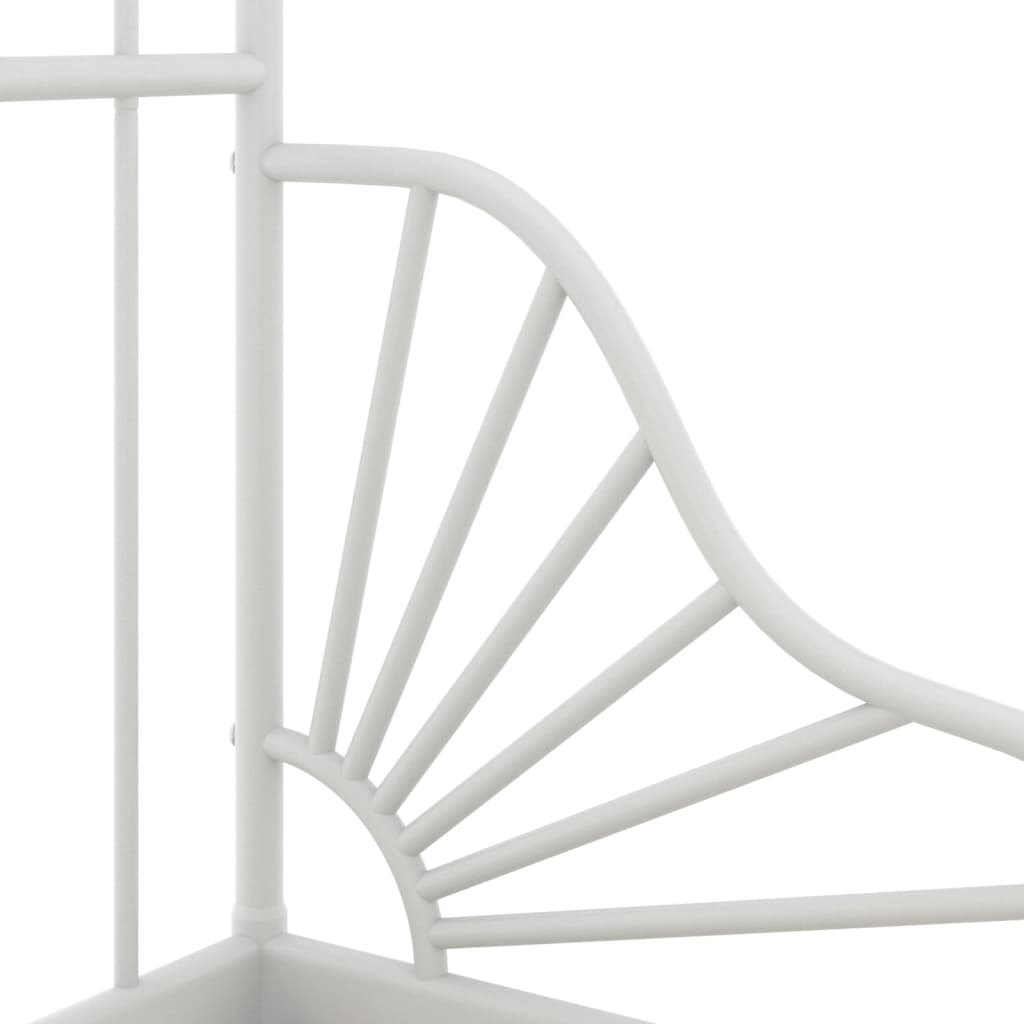 Bedframe Verlengbaar Metaal 80X130/200 Cm Wit