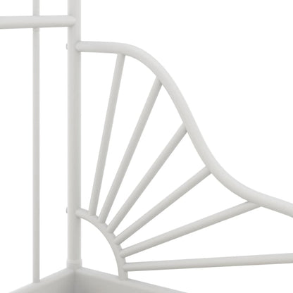 Bedframe Verlengbaar Metaal 80X130/200 Cm Wit