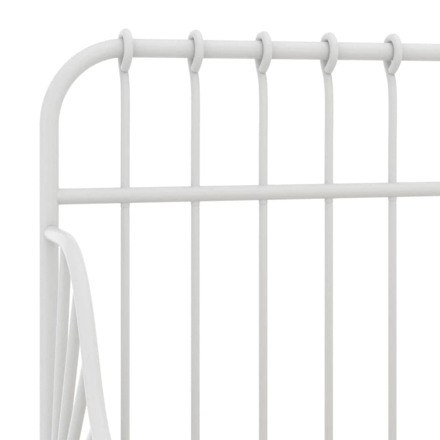 Bedframe Verlengbaar Metaal 80X130/200 Cm Wit