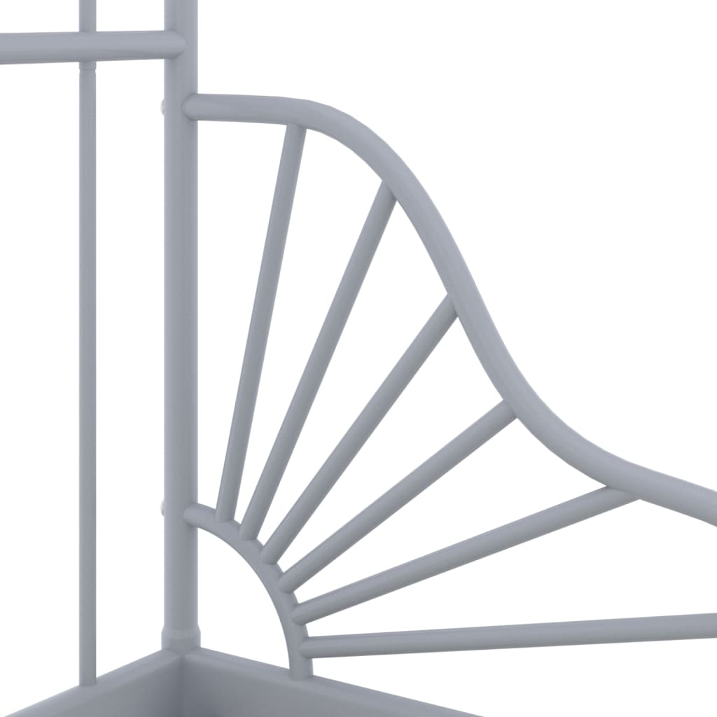 Bedframe Verlengbaar Metaal 80X130/200 Cm Grijs