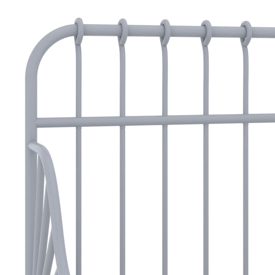 Bedframe Verlengbaar Metaal 80X130/200 Cm Grijs