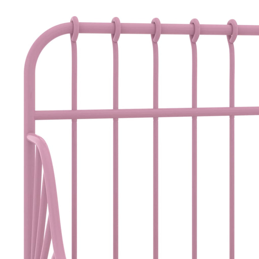 Bedframe Verlengbaar Metaal 80X130/200 Cm Roze