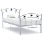 Bedframe met voetbaldesign metaal grijs 90x200 cm Grijs