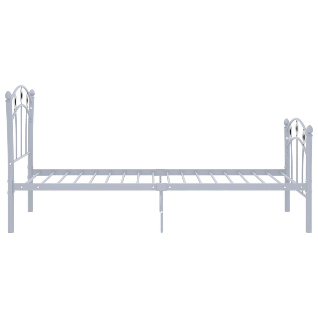 Bedframe met voetbaldesign metaal grijs 90x200 cm Grijs