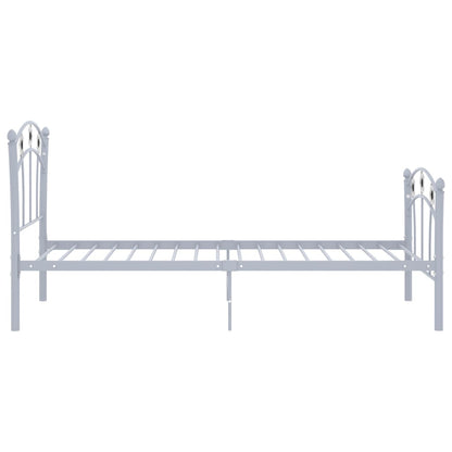 Bedframe met voetbaldesign metaal grijs 90x200 cm Grijs
